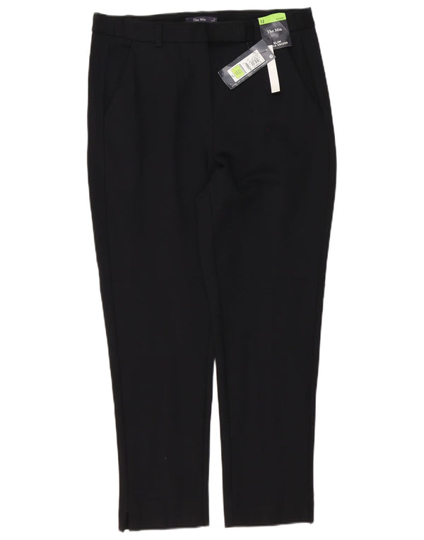 Calça feminina Marks & Spencer The Mia Suit Reino Unido 12 Médio W30 L26 Preta