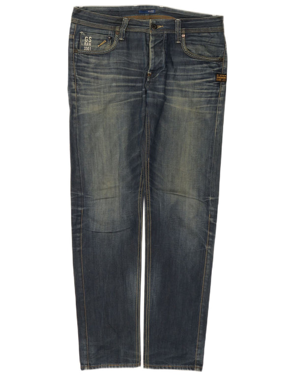 G-Star Masculino Slim Jeans W32 L32 Azul Algodão