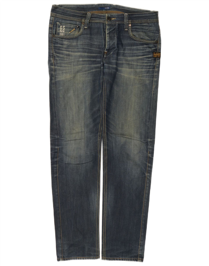 G-Star Masculino Slim Jeans W32 L32 Azul Algodão