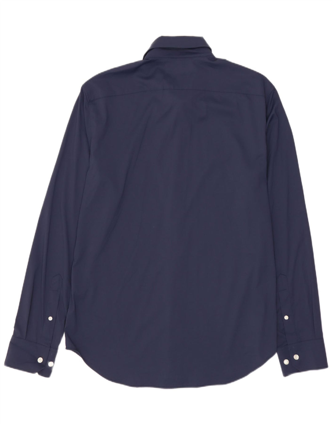 Camisa masculina slim fit BONOBOS médio azul marinho nylon