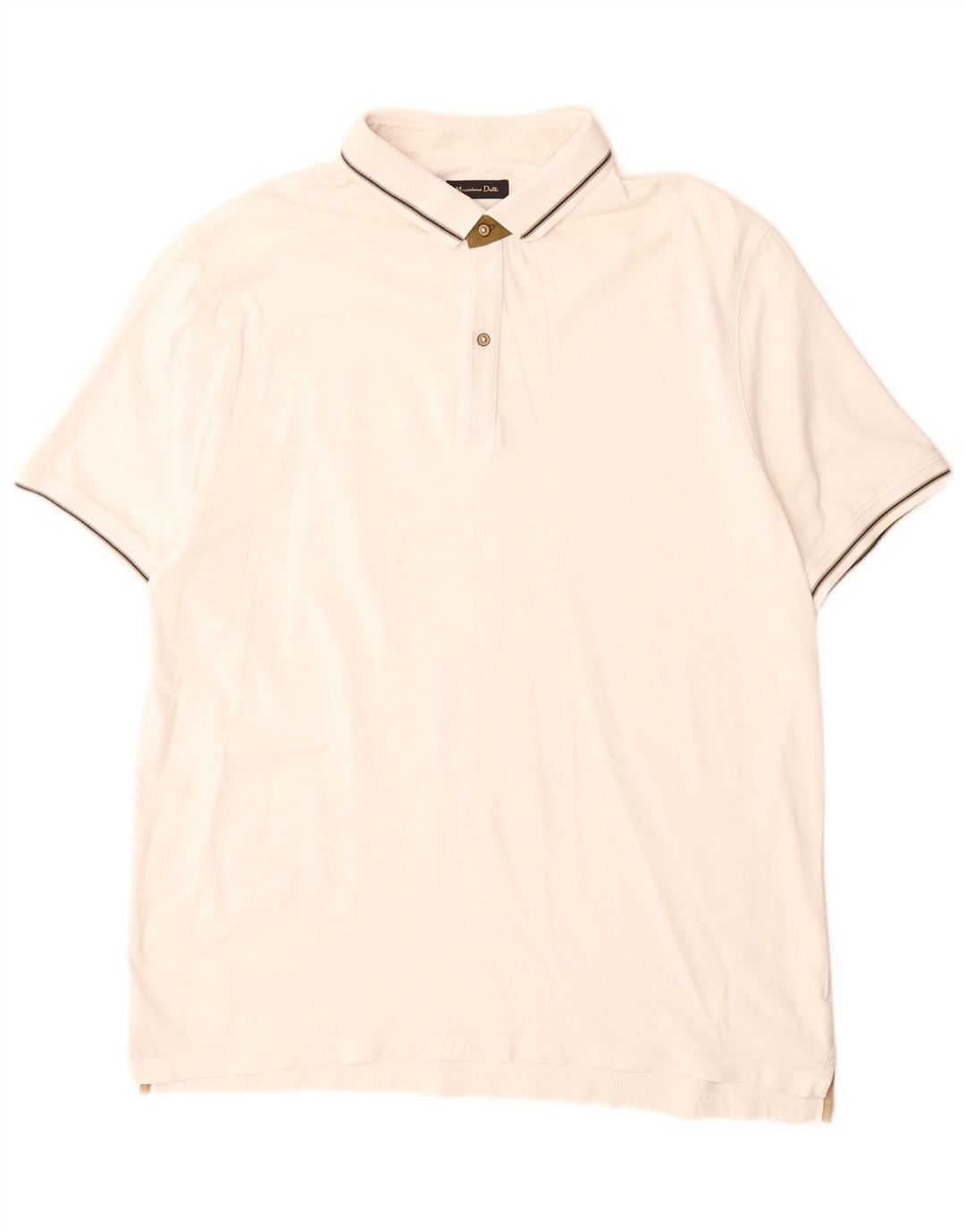 Camisa polo masculina Massimo Dutti 2XL branco