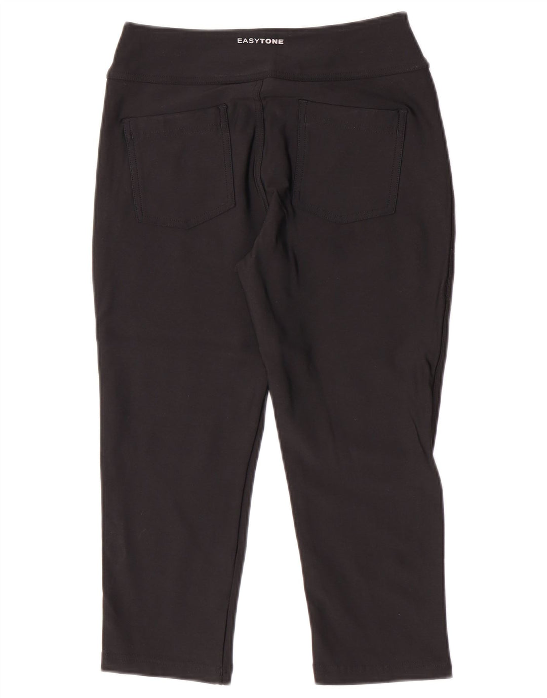 Reebok Mulher Capri Calças De Treino UK 12 Médio Preto