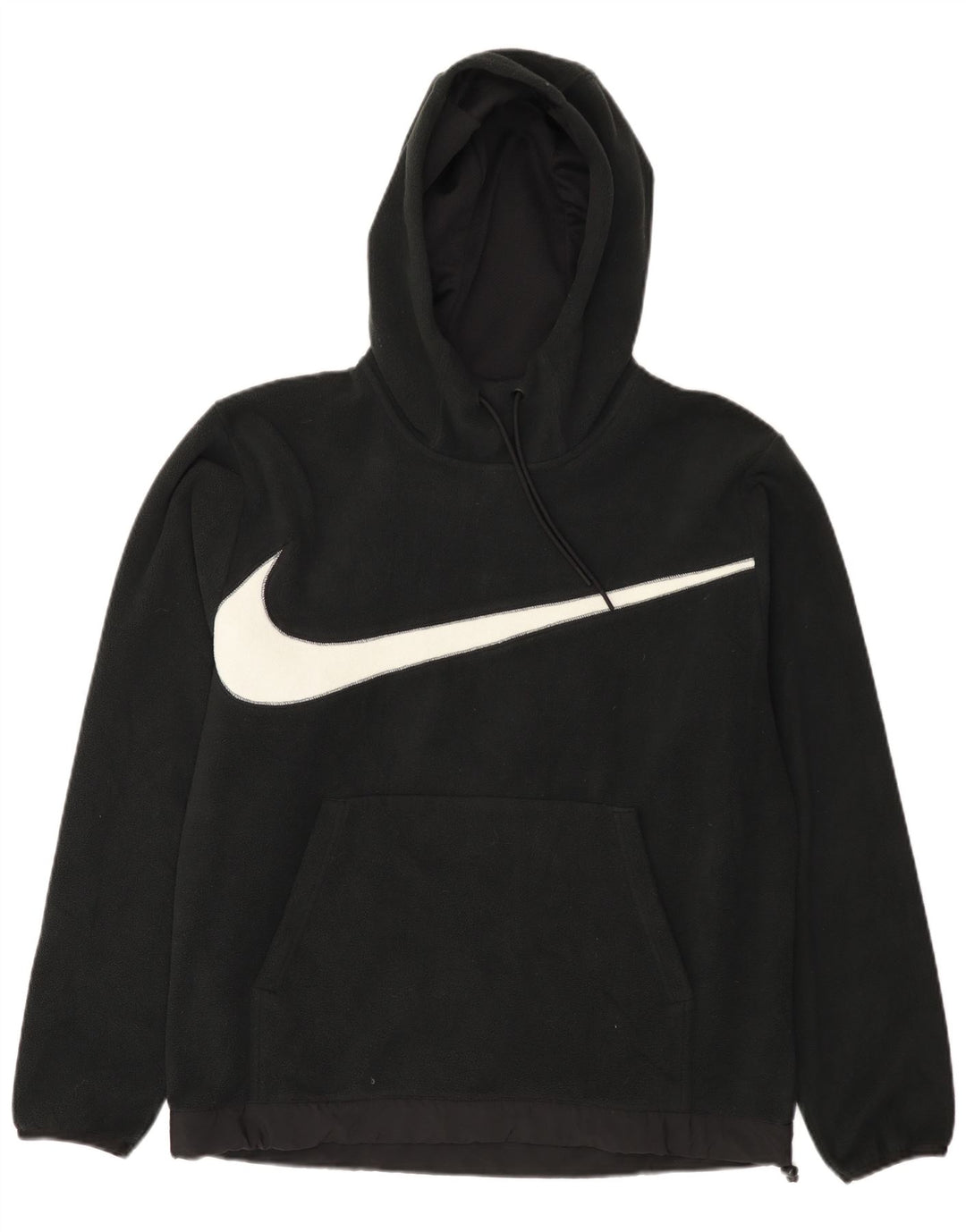 Jumper de lã com capuz gráfico masculino Nike médio preto poliéster