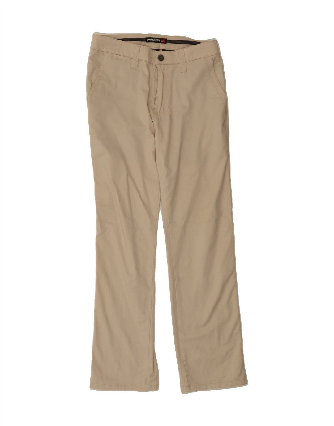 QUIKSILVER Womens Bootcut Casual Trousers W28 L30 Beige Cotton Vintage Quiksilver and Second-Hand Quiksilver from Messina Hembry 
