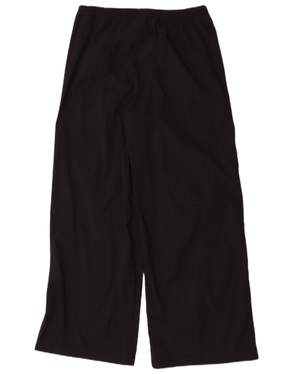 Calça de treino masculina Under Armour com perna larga, nylon preto médio