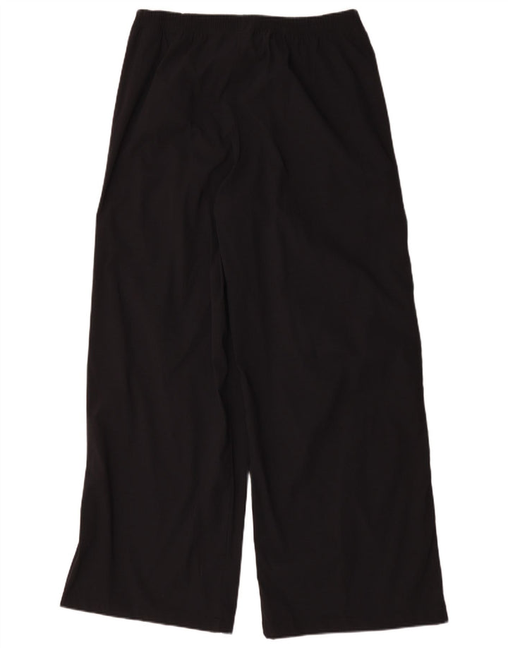 Calça de treino masculina Under Armour com perna larga, nylon preto médio