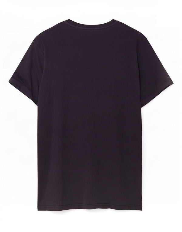 Camiseta masculina estampada Champion pequena algodão azul marinho