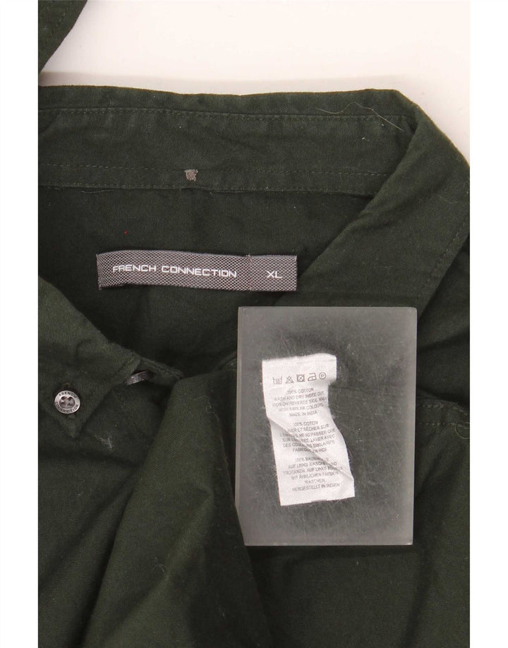 Camisa masculina French Connection XL algodão verde