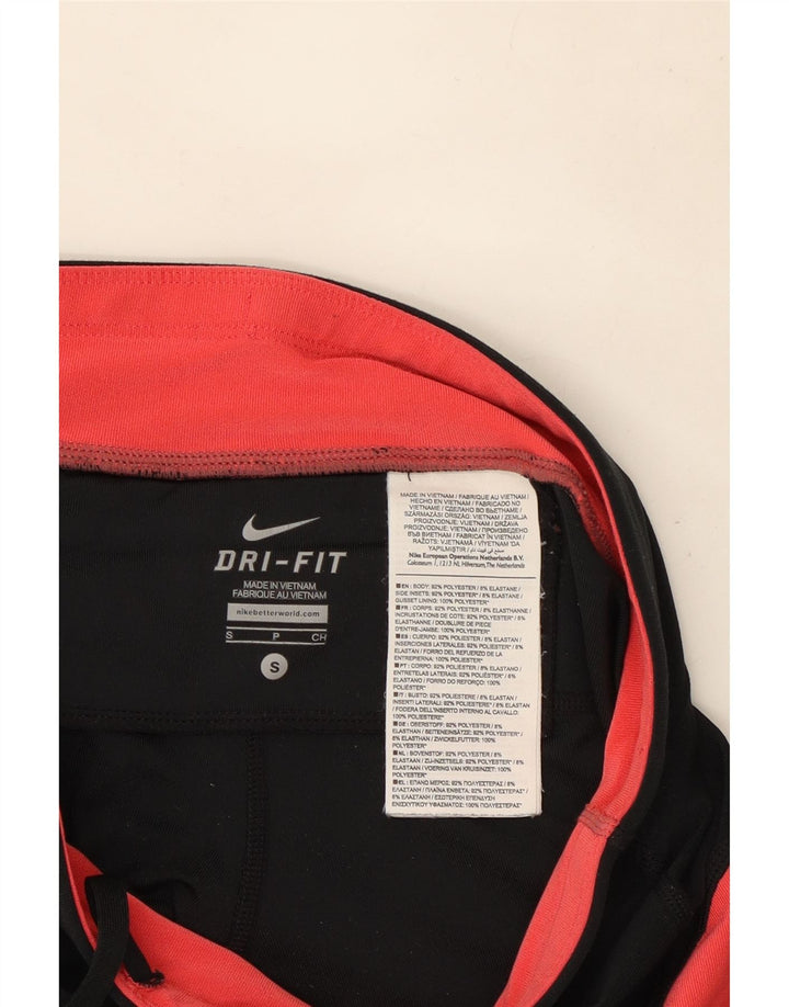Leggings Nike Dri Fit para mulher UK 8 pequeno preto colorblock poliéster