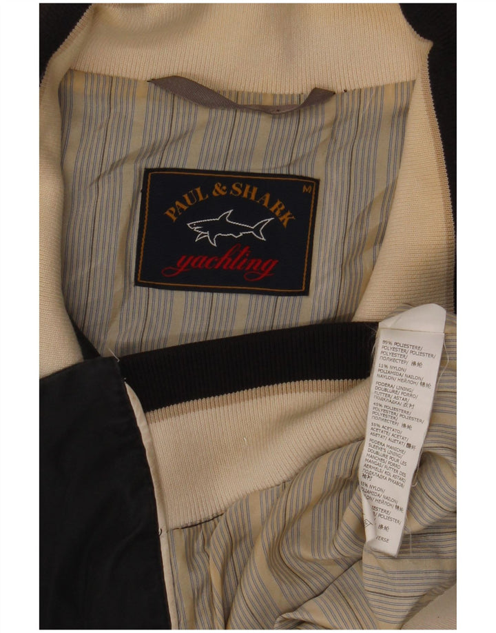 Jaqueta bomber masculina Paul & Shark UK 38 poliéster cinza médio