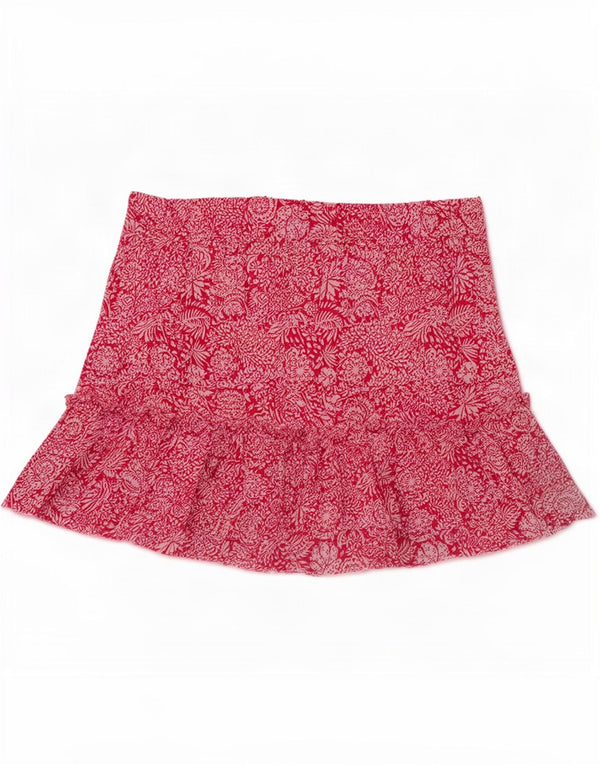 Zara Skort XS W30 Feminino Rosa Floral Viscose