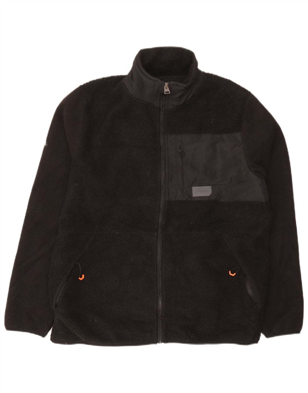 Jaqueta de lã masculina Superdry UK 44 2XL poliéster preto