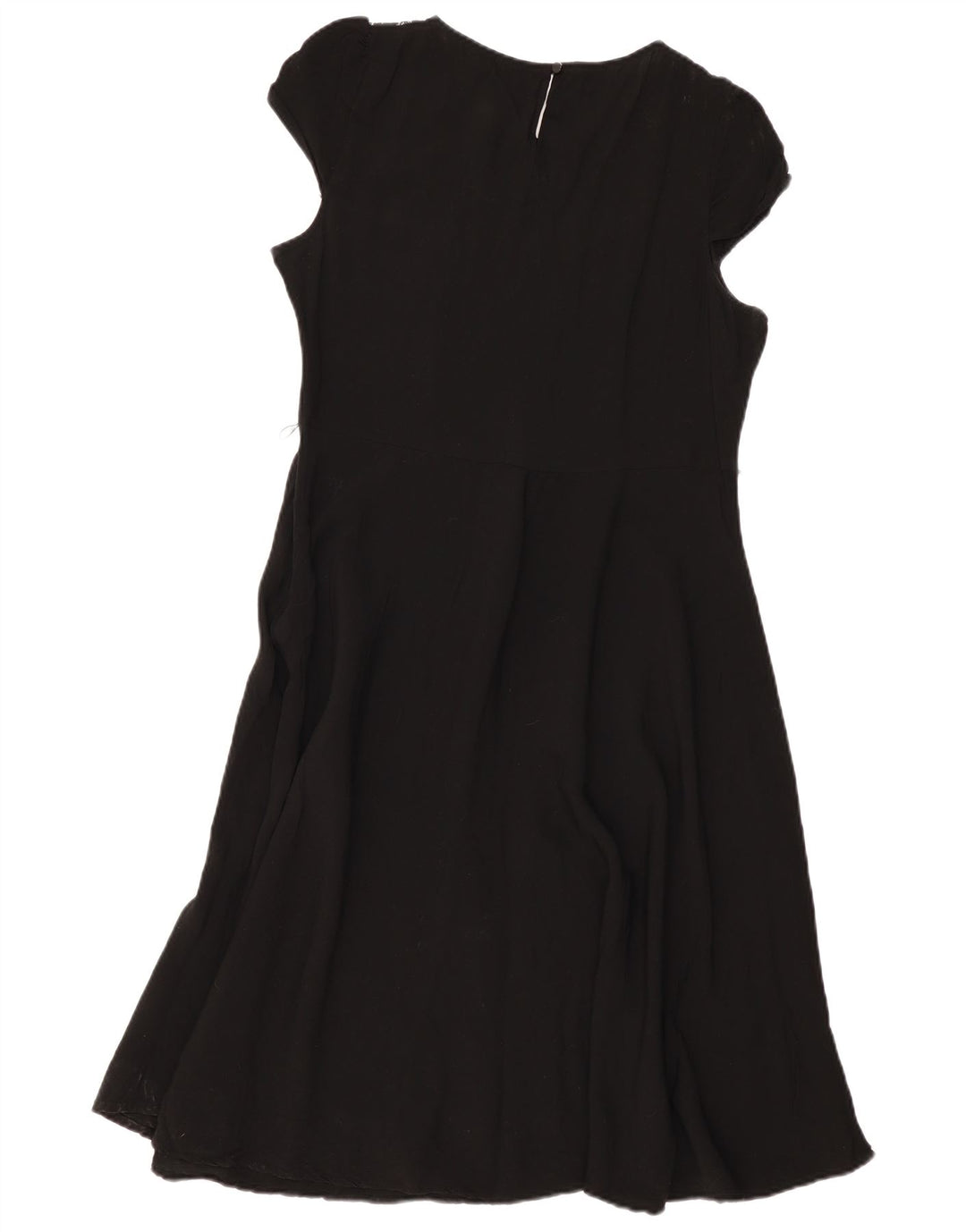 Vestido feminino MONSOON A-Line UK 18 XL algodão preto