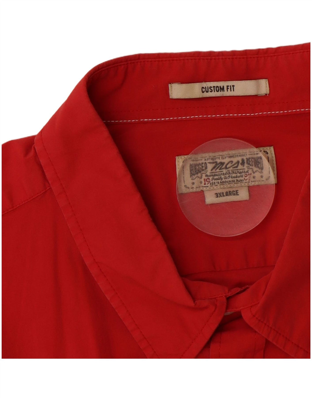 MARLBORO CLASSICS Camisa masculina personalizada 3XL algodão vermelho