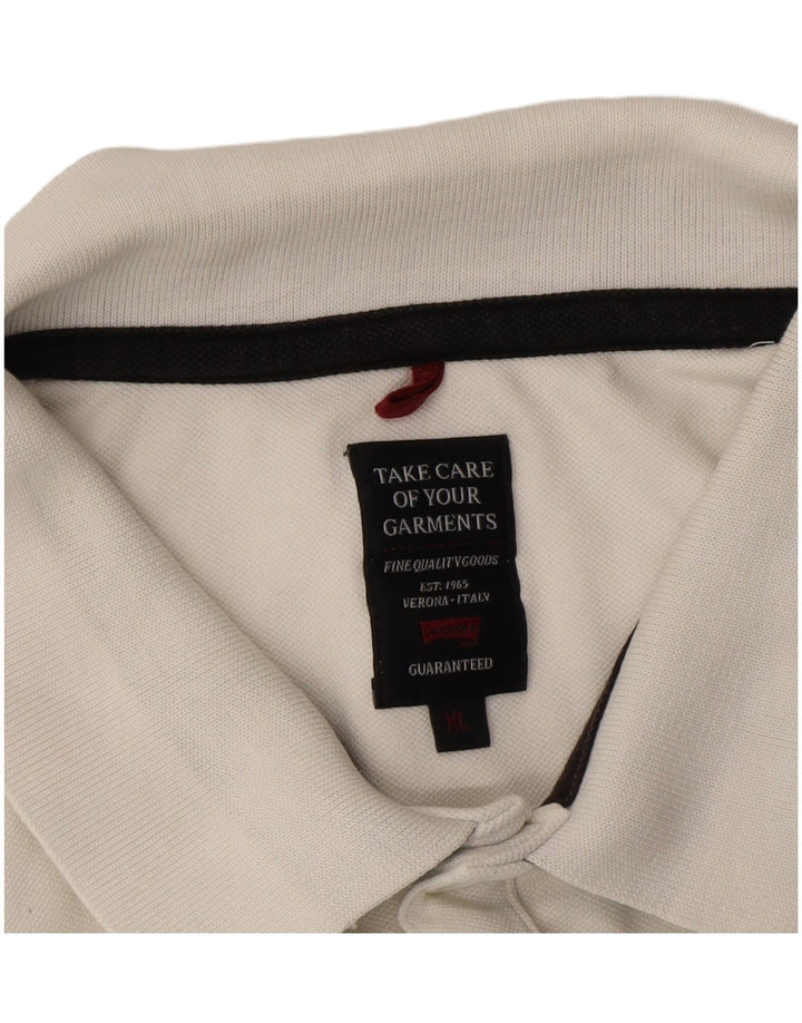 Camisa polo masculina CARRERA XL algodão branco
