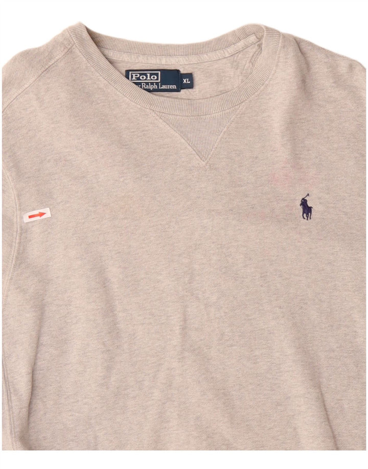 Polo Ralph Lauren moletom masculino Jumper XL algodão cinza
