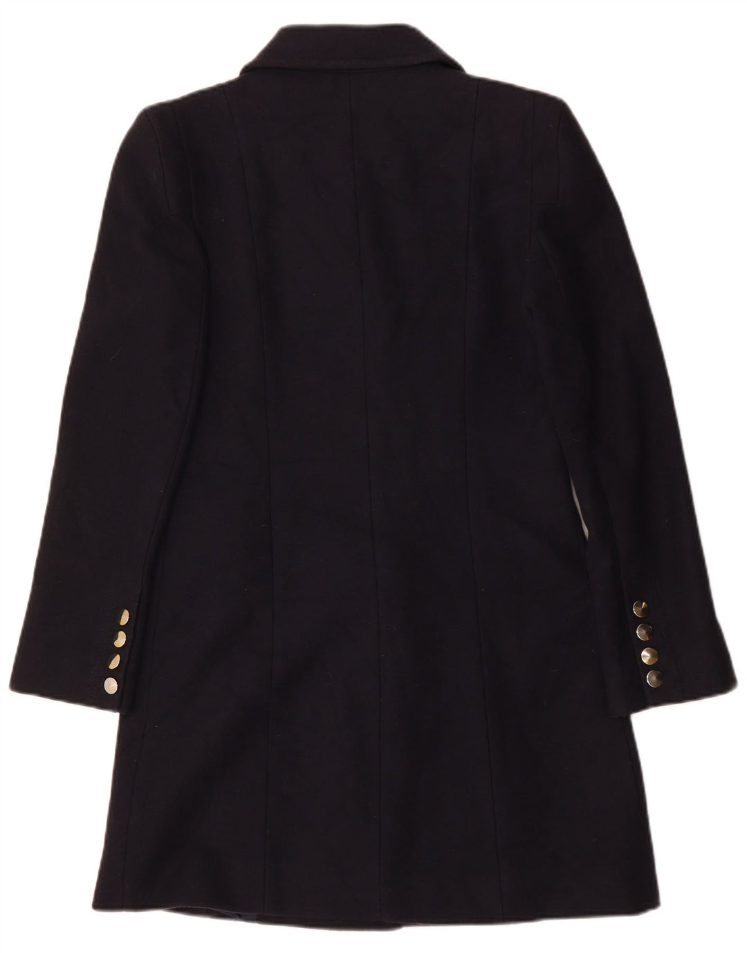 Casaco feminino Hobbs com peito duplo Reino Unido 10 lã virgem azul marinho pequeno