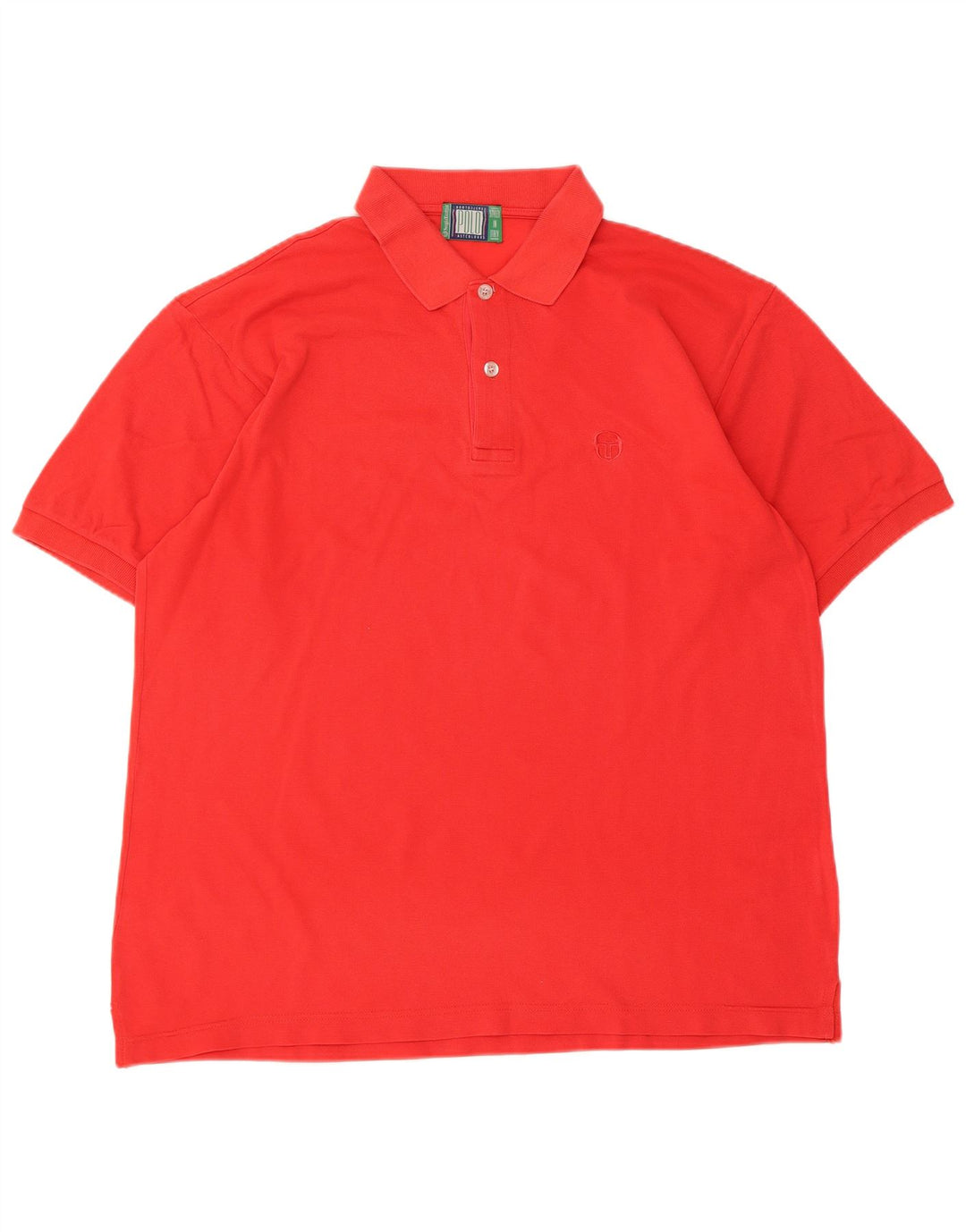Camisa pólo masculina Sergio Tacchini grande algodão vermelho