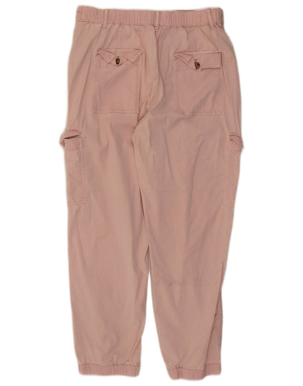 Calça cargo feminina Marks & Spencer UK 12 médio W30 L26 rosa