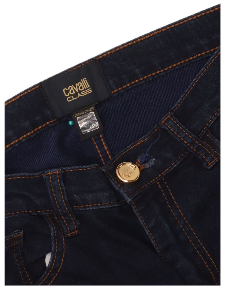 Jeans Capri Just Cavalli Feminino W34 L22 Azul Marinho