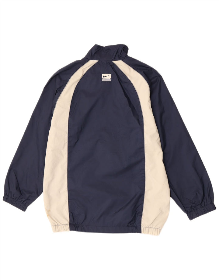 Jaqueta de chuva Nike Boys Graphic 11-12 anos grande bloco colorido azul marinho