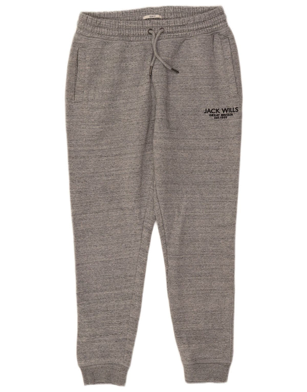 Calça de treino masculina Jack Wills Slim Fit Joggers cinza pequeno manchado