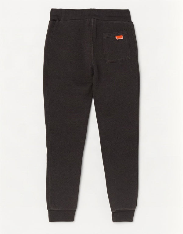 Calça de treino masculina Superdry Slim joggers pequeno algodão cinza