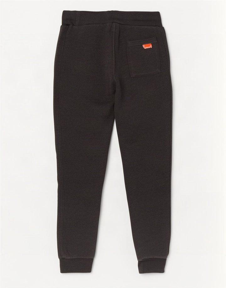 Calça de treino masculina Superdry Slim joggers pequeno algodão cinza