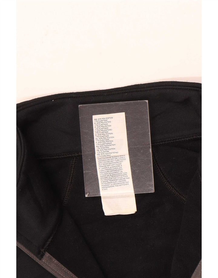 The North Face Mens Zip Neck Regular Fit Top Manga Longa Médio Preto