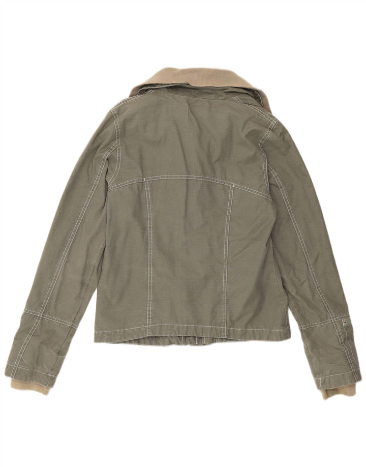 Jaqueta utilitária feminina Bench UK 14 algodão cáqui médio