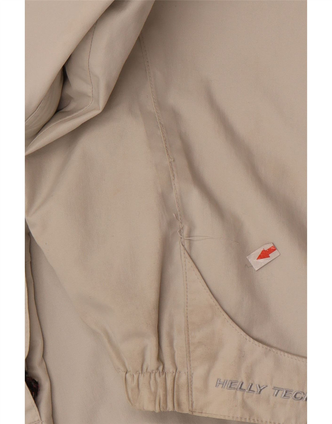 Jaqueta de chuva masculina Helly Hansen com capuz UK 40 grande nylon branco