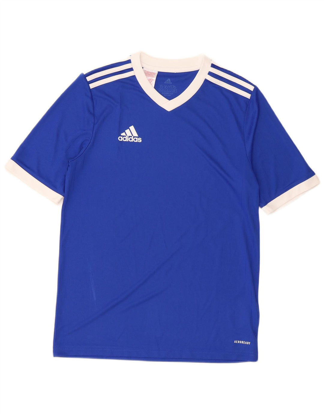 Camiseta Adidas Menino Aeroready Top 15-16 Anos Azul Poliéster