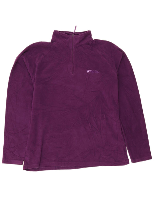 Suéter de lã feminino Mountain Warehouse com zíper e gola UK 14 médio marrom