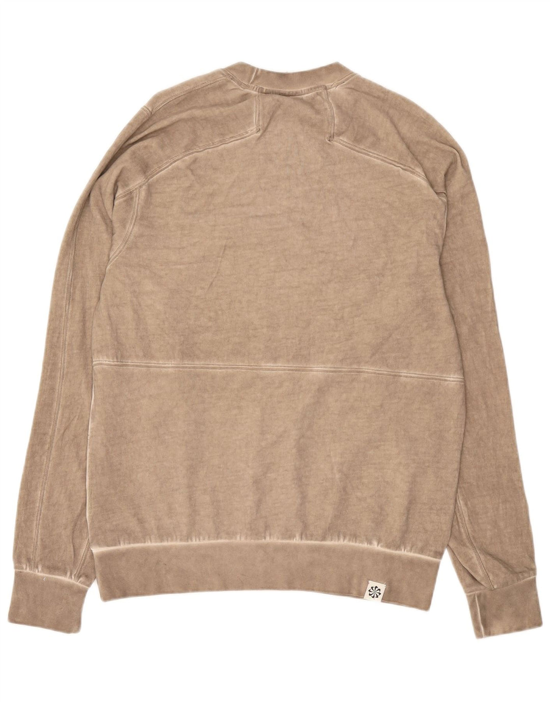 Nike masculino gráfico moletom jumper médio bege algodão