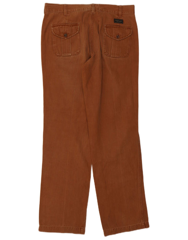Marlboro Classics Masculino Calça Casual Reta EU 54 2XL W42 L33 Marrom
