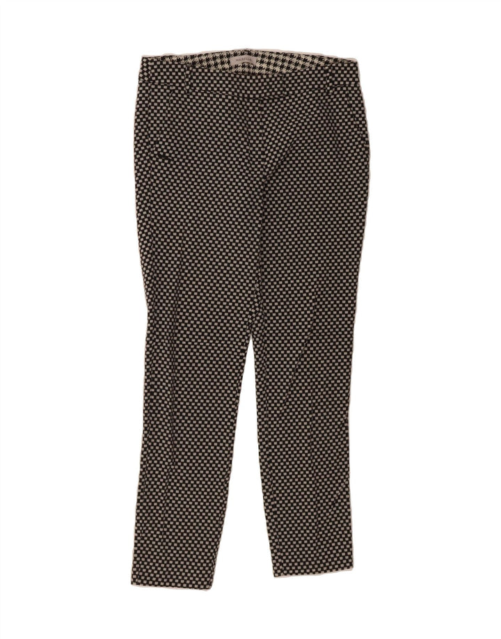 MARELLA Womens Slim Casual Trousers W32 L28 Black Geometric Vintage Marella and Second-Hand Marella from Messina Hembry 