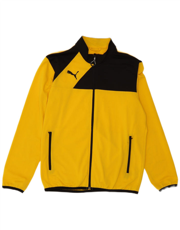 Puma Mens Tracksuit Top Jacket Médio Amarelo Colorblock Poliéster