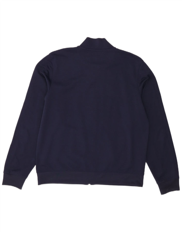 Fred Perry Jaqueta masculina de treino grande poliéster azul marinho