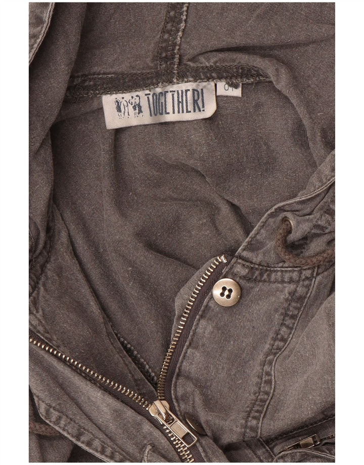 TOGETHER Macacão feminino com capuz UK 14 cinza médio