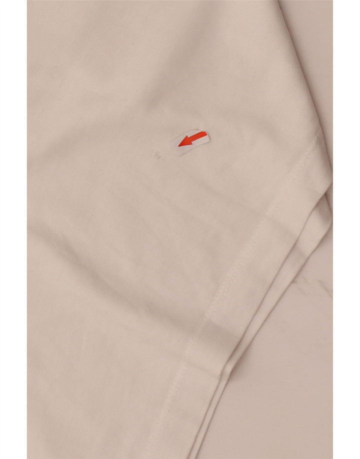 Nike Mens Camiseta Top Pequeno Algodão Branco