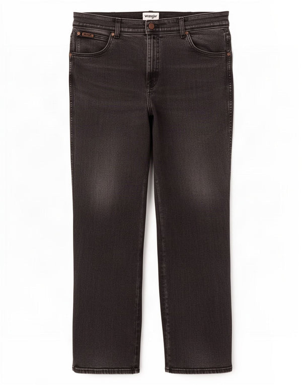 Wrangler Mens Texas Straight Jeans W40 L32 Grey Cotton