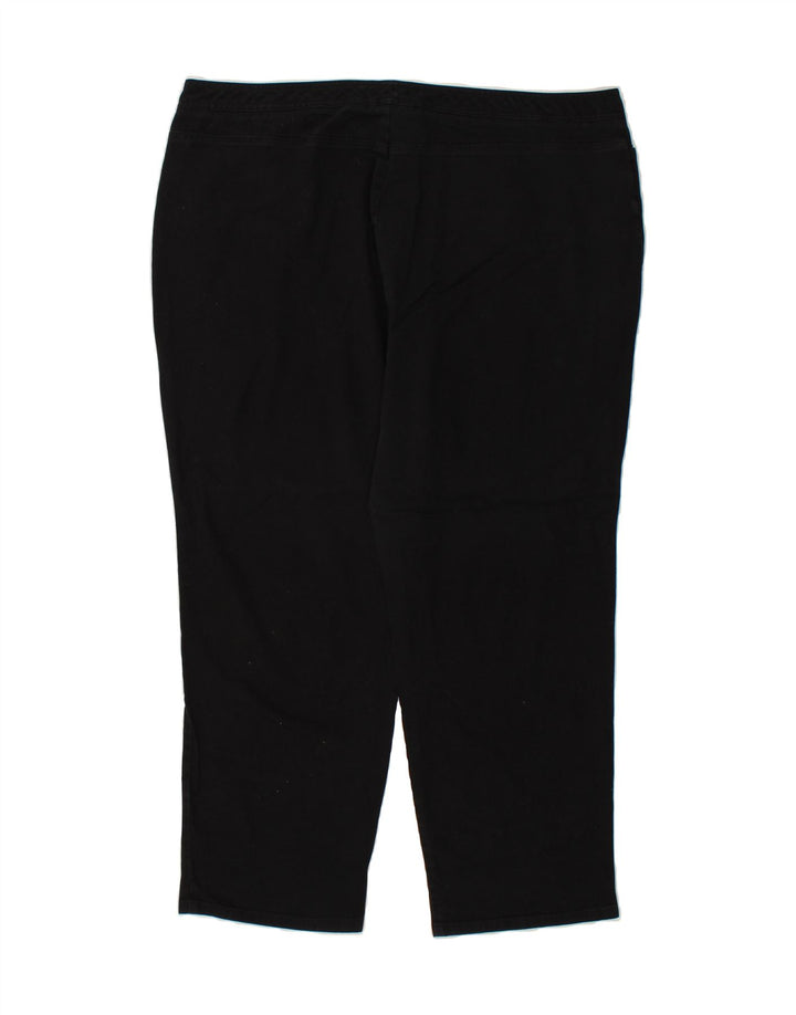 DOCKERS Womens Slim Casual Trousers W44 L28 Black Cotton Vintage Dockers and Second-Hand Dockers from Messina Hembry 