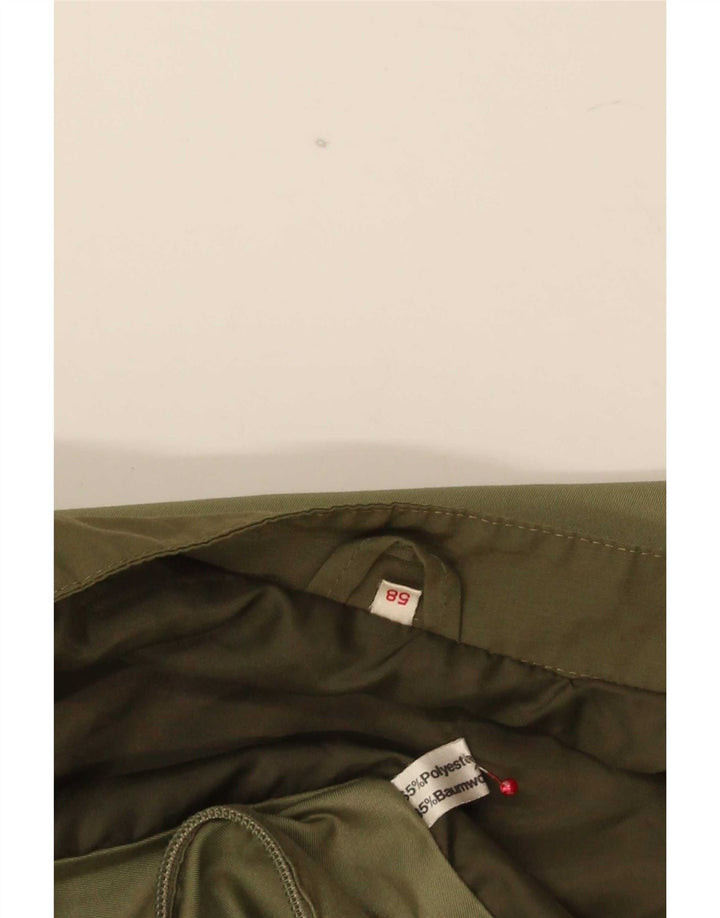 Jaqueta bomber masculina vintage IT 58 3XL poliéster verde