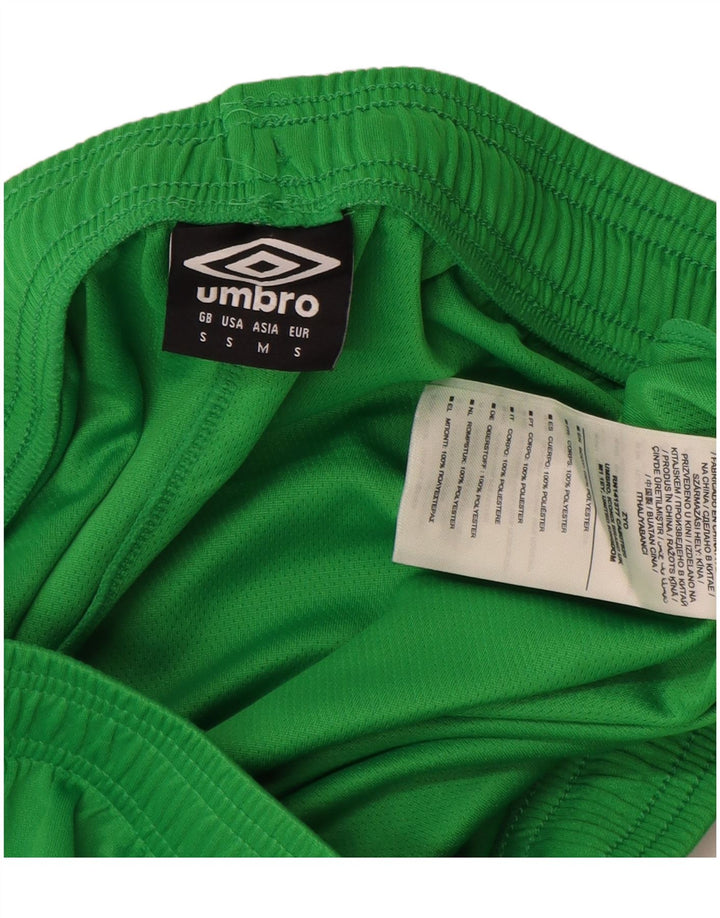 Umbro Mens Sport Shorts Pequeno Poliéster Verde