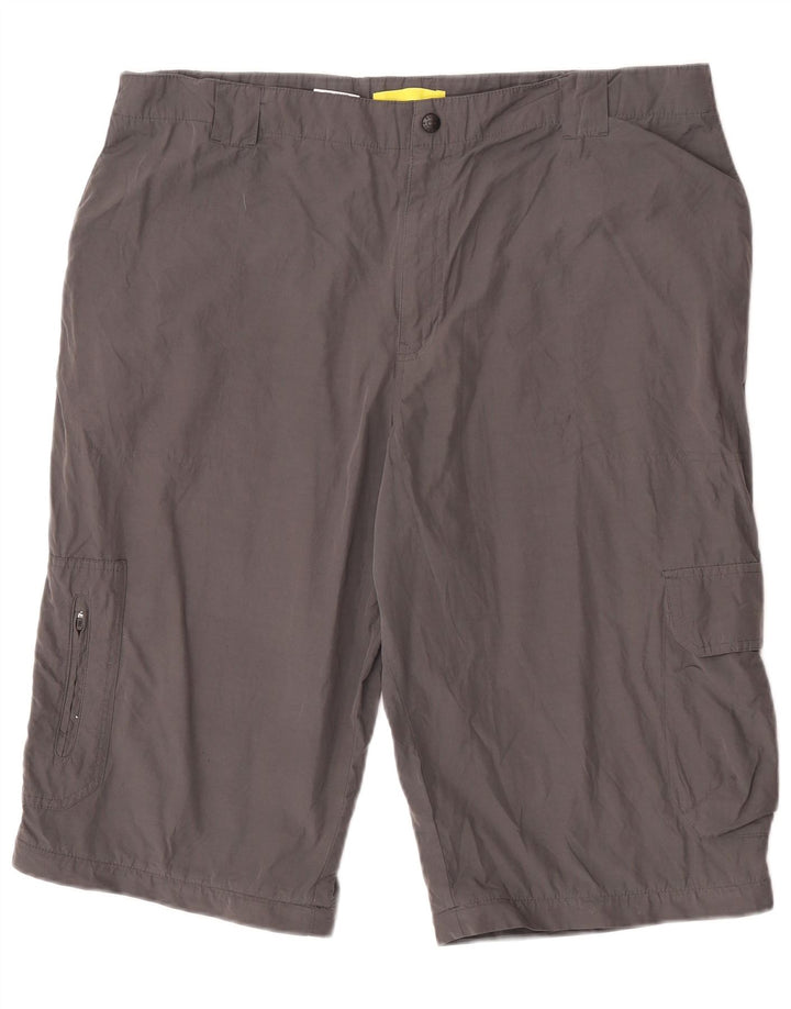 Shorts cargo masculino Marks & Spencer Blue Harbor W40 XL cinza poliamida