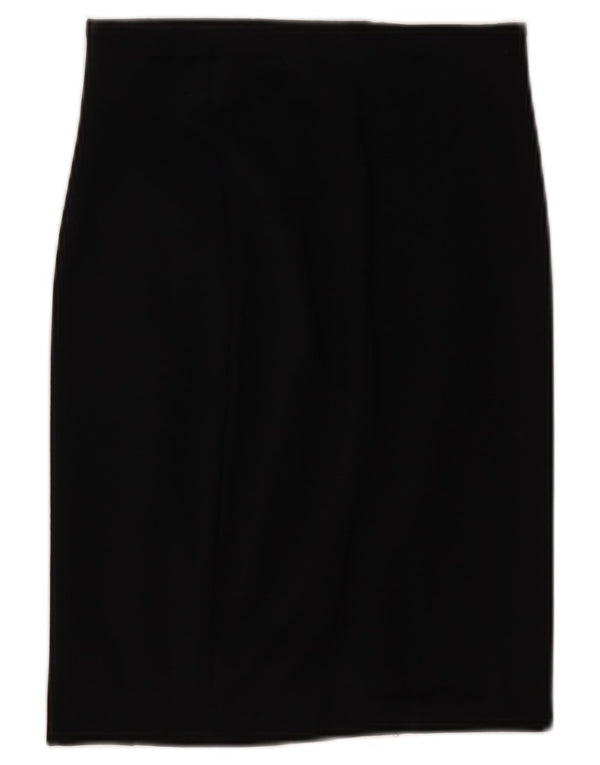 Saia reta feminina Benetton XS W24 viscose preta