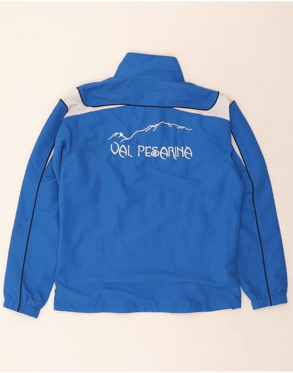 Asics Mens Graphic Tracksuit Top Jaqueta Grande Azul Colorblock Poliéster