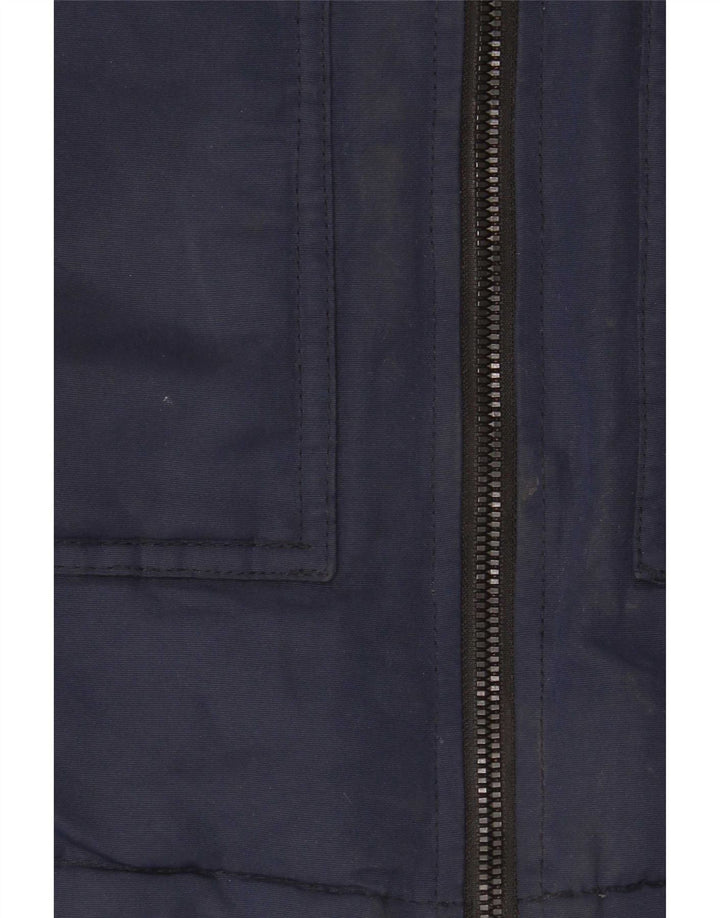 Casaco acolchoado com capuz para meninos Jack & Jones 13-14 anos azul marinho poliéster