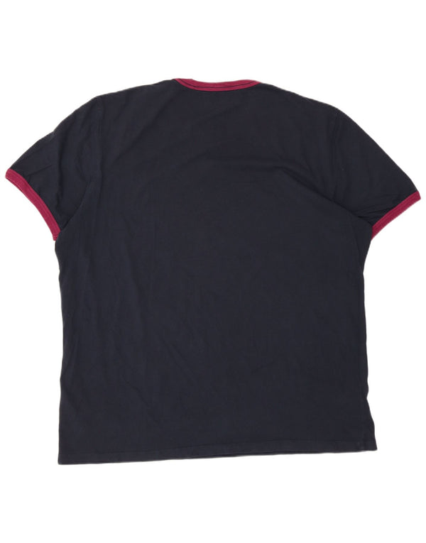 Camiseta masculina Timberland Regular Fit Graphic Top XL Azul Marinho Colorblock