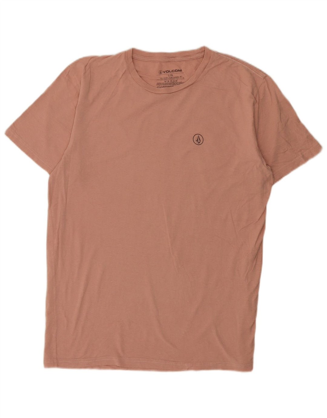 Camiseta masculina Volcom grande algodão rosa